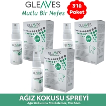 Gleaves Naturals A��z Kokusu �nleyici Sprey 30 Ml - 3 Adet